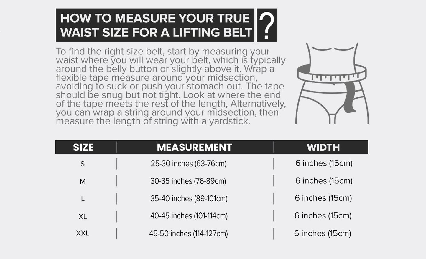 Weight Lifting Belt For Men and Women - 6 Inch Auto-Lock Weightlifting Back Support, Back Belt for