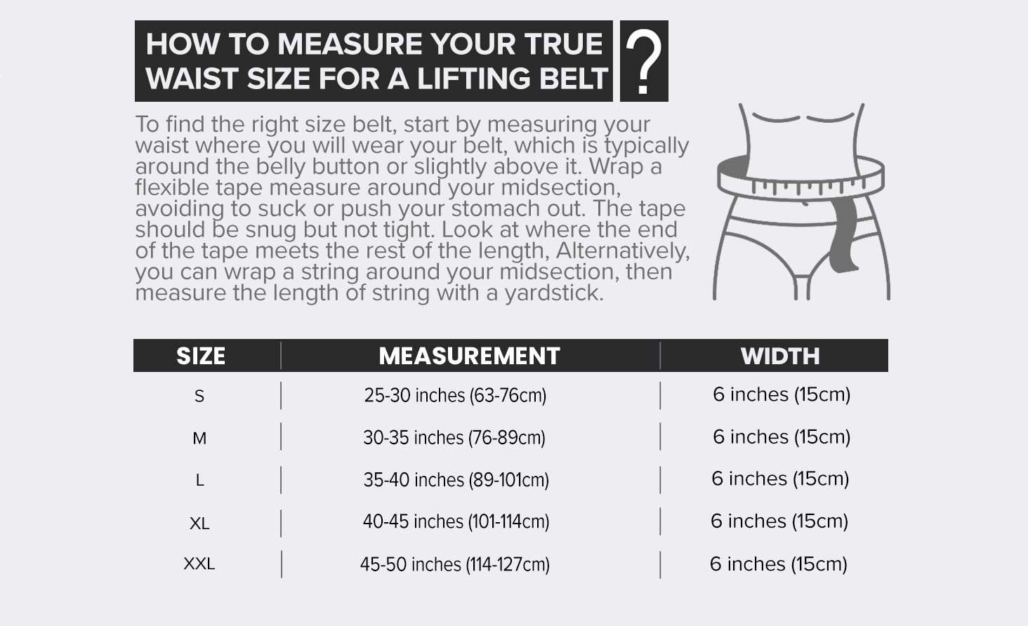Weight Lifting Belt For Men and Women - 6 Inch Auto-Lock Weightlifting Back Support, Back Belt for