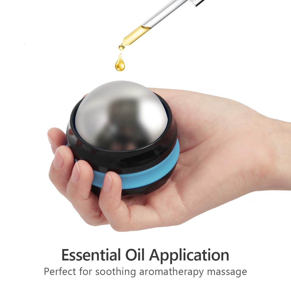 AHIER Cold Massage Roller Ball, Stainless Steel Cold Therapy Relief Tool