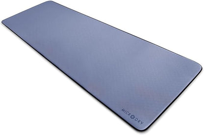 MICRODRY Deluxe Fitness Exercise Yoga Mat for Home & Gym, Extra Thick for High Impact Training, Multi Layered Skid Resistant Surface, Odor Neutralizing with Carrying Strap