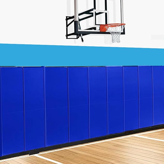 Basketball Wall Panels, 2" Thick Wall Pads for Gym, Gym Wall Padding with Waterproof Leather, Anti Collision Padded Foam Mat Protection for Kids Basketball Hoops