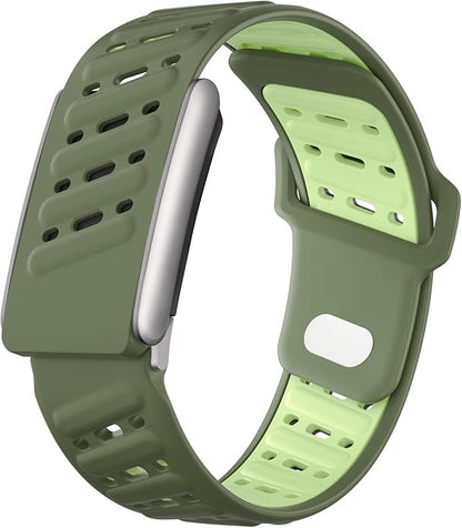 VeveXiao Rugged Comfort Silicone Wristband Compatible with WHOOP 5 | Whoop MG Band, Durable Soft Silicone Sports Loop Replacement Bands for Men Women with Metal Frame Connector