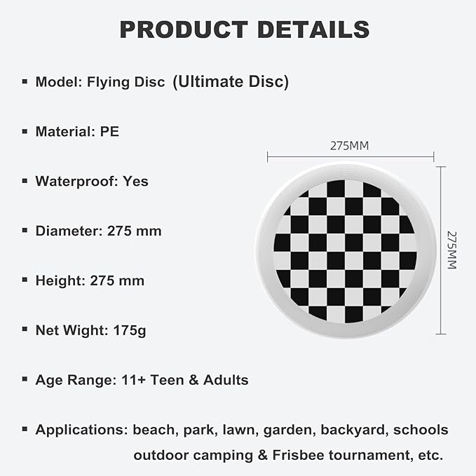 Sun and Snowflake Outdoor Flying Disc Hot and Cold Summer and Winter Element Ultimate Disc 175g for Boys Girls Men Women Birthday Christmas