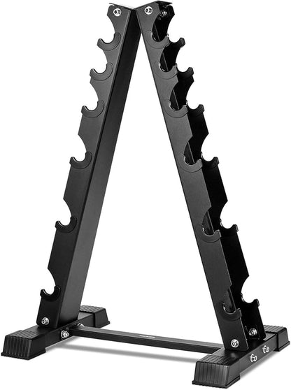 Dumbbell Rack Stand Only, Weight Rack for Dumbbells Compact A-Frame Home Gym Space Saver (480/800 LBS Weight Capacity, 2025 New Version)