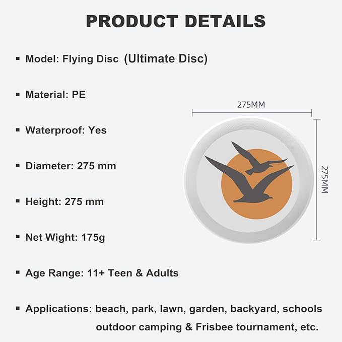 Rainbow Flower Outdoor Flying Disc Abstract Colorful Floral Ultimate Disc 175g for Boys Girls Men Women Birthday Christmas