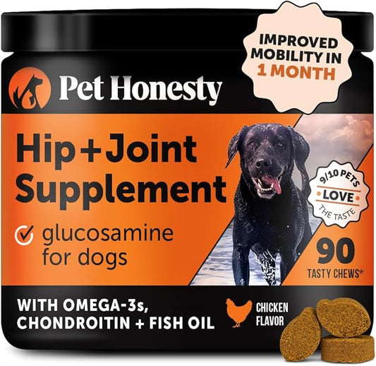 Hip & Joint Health - Glucosamine for Dogs Soft Chews, Joint Supplement for Dogs with Glucosamine