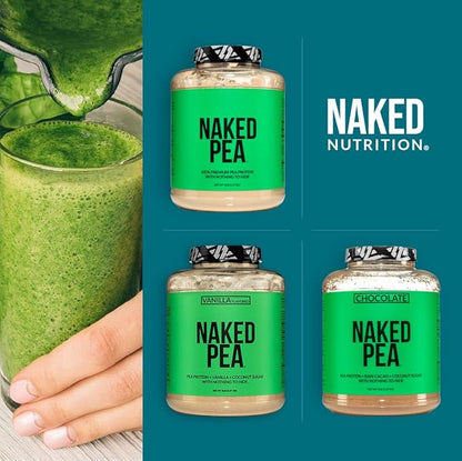 NAKED Pea - Vanilla Pea Protein - Pea Protein Isolate from North American Farms - 5lb Bulk, Plant Based, Vegetarian & Vegan Protein. Easy to Digest, Non-GMO, Gluten Free, Lactose Free, Soy Free