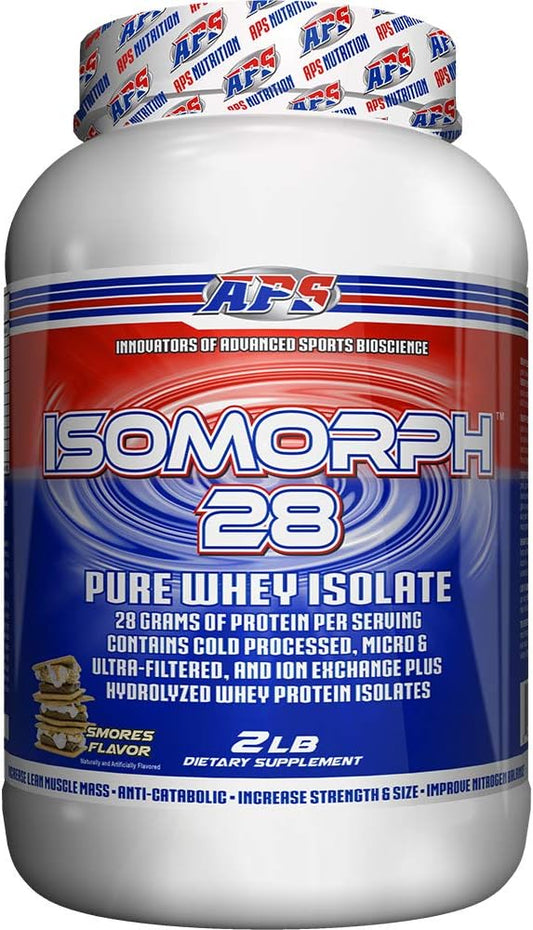APS Nutrition Isomorph 28 Protein Powder | Pure Whey Isolate | Cold Pressed, Ultra- Filtered, & Ion