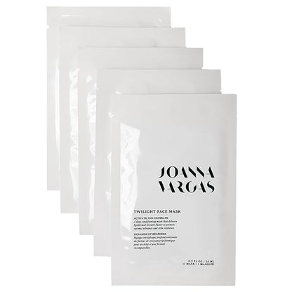 Joanna Vargas Twilight Face Mask - Hydrating Face Masks with Epidermal Growth Factor & Niacinamide - Soothing Facial Masks for Women - Repairing Sheet Mask for Enhanced Skin Barrier - 5 Sheets