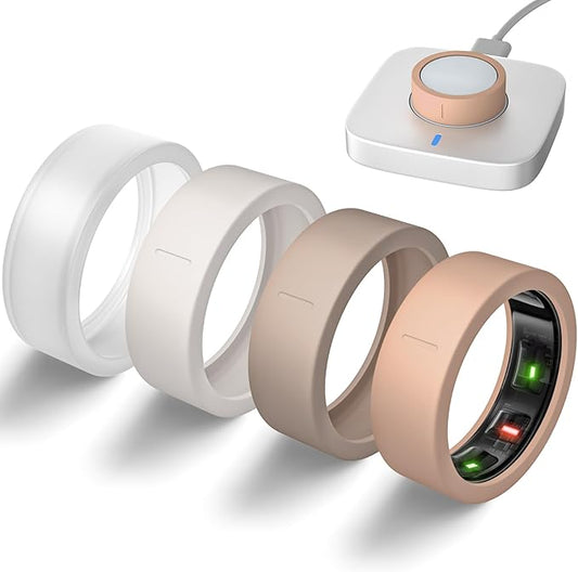 Ultra-Thin Covers Compatible with Oura Ring Gen 4/Oura Gen 3 Cover, Anti-Scratch Elastic Silicone