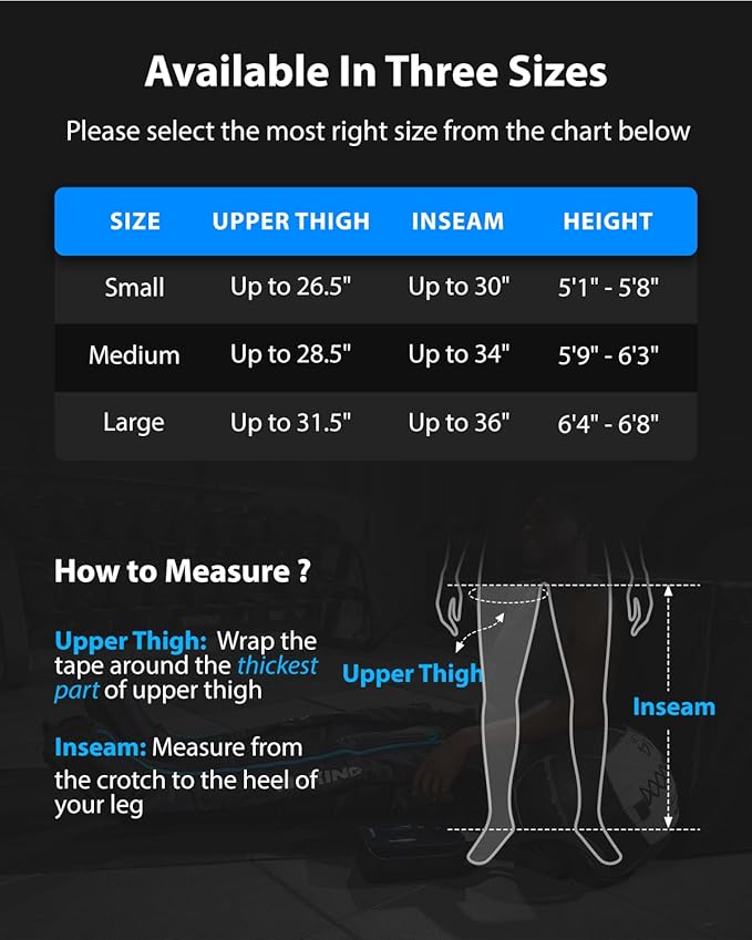 FIT KING Upgraded Leg Massager Recovery Boots, Professional Air Compression Recovery System for Circulation & Fast Athlete Recovery, Cordless Rechargeable Compression Boots (Large)