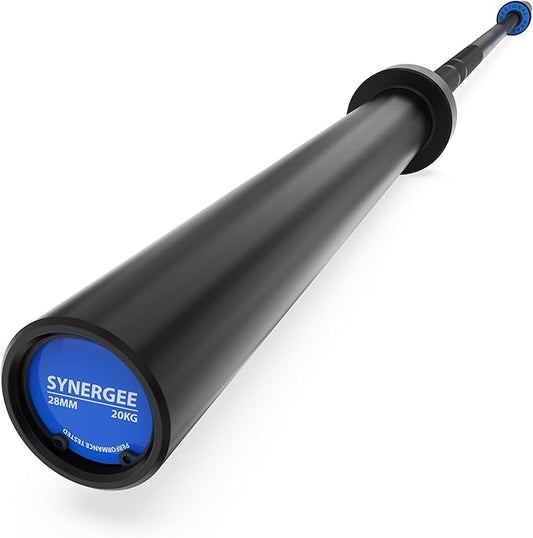 Synergee Regional Olympic 20kg Men’s and 15kg Women’s Hard Chrome & Black Phosphate Barbells. Rated 1500lbs for Weightlifting and Powerlifting.