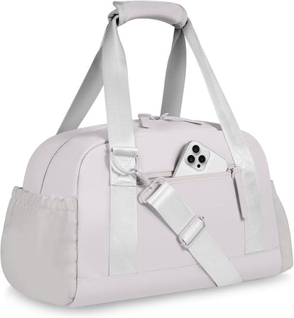 Small Gym Bag 14 inch for Women & Men Mini Gym Duffel Bag with Wet Compartment Waterproof Travel Duffle Bag for Sports Workout Dance