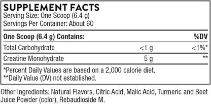 THORNE Creatine - Micronized Creatine Monohydrate Powder - Support for Muscles & Cognitive Function* - for Women & Men - Pineapple Orange - NSF Certified for Sport - 5 g per Serving - 60 Servings