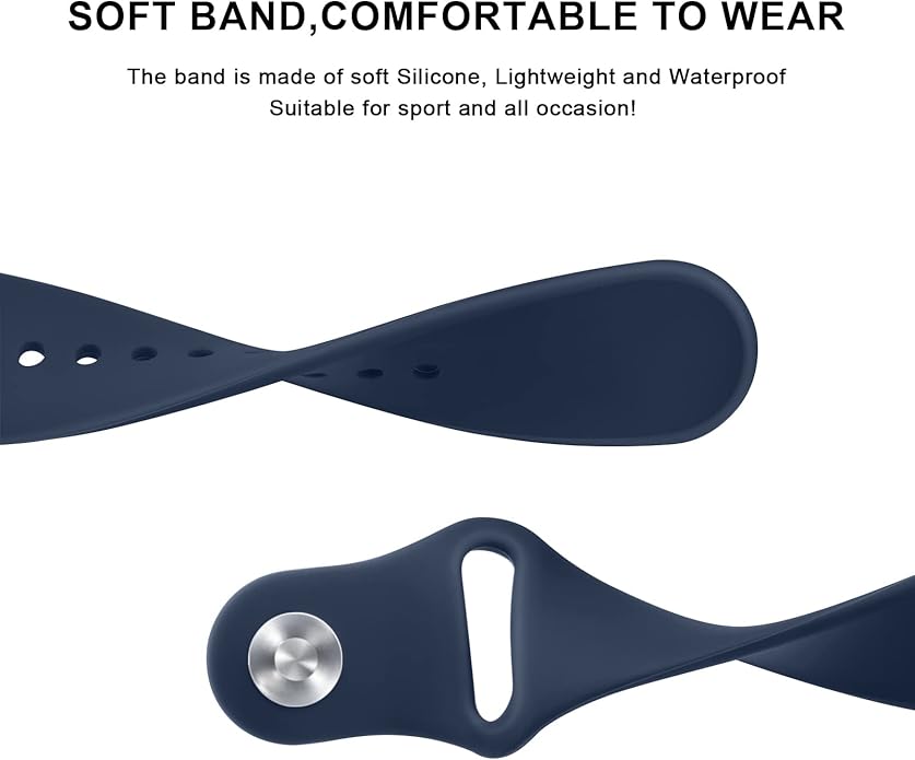 Amzpas Silicone Band for Coros PACE 2/ APEX 42mm/ APEX 2, 20mm Quick-Release Replacement Wristband Sport Strap for Men Women