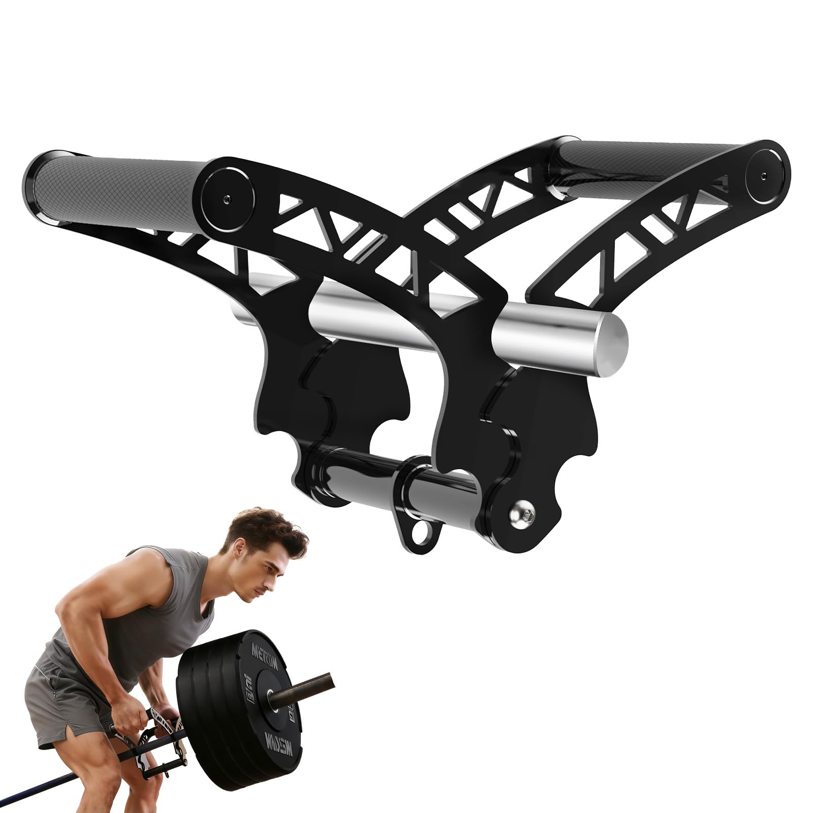 Fitarc Landmine T Bar Row Attachment,V Bar Handle Workout for Back,Shoulder