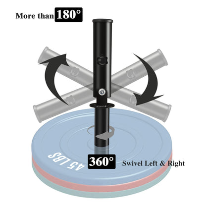 BRTGYM T Bar Row Landmine Attachment for 2" Olympic Bars, Heavy-Duty Steel, 360° Swivel, Workout