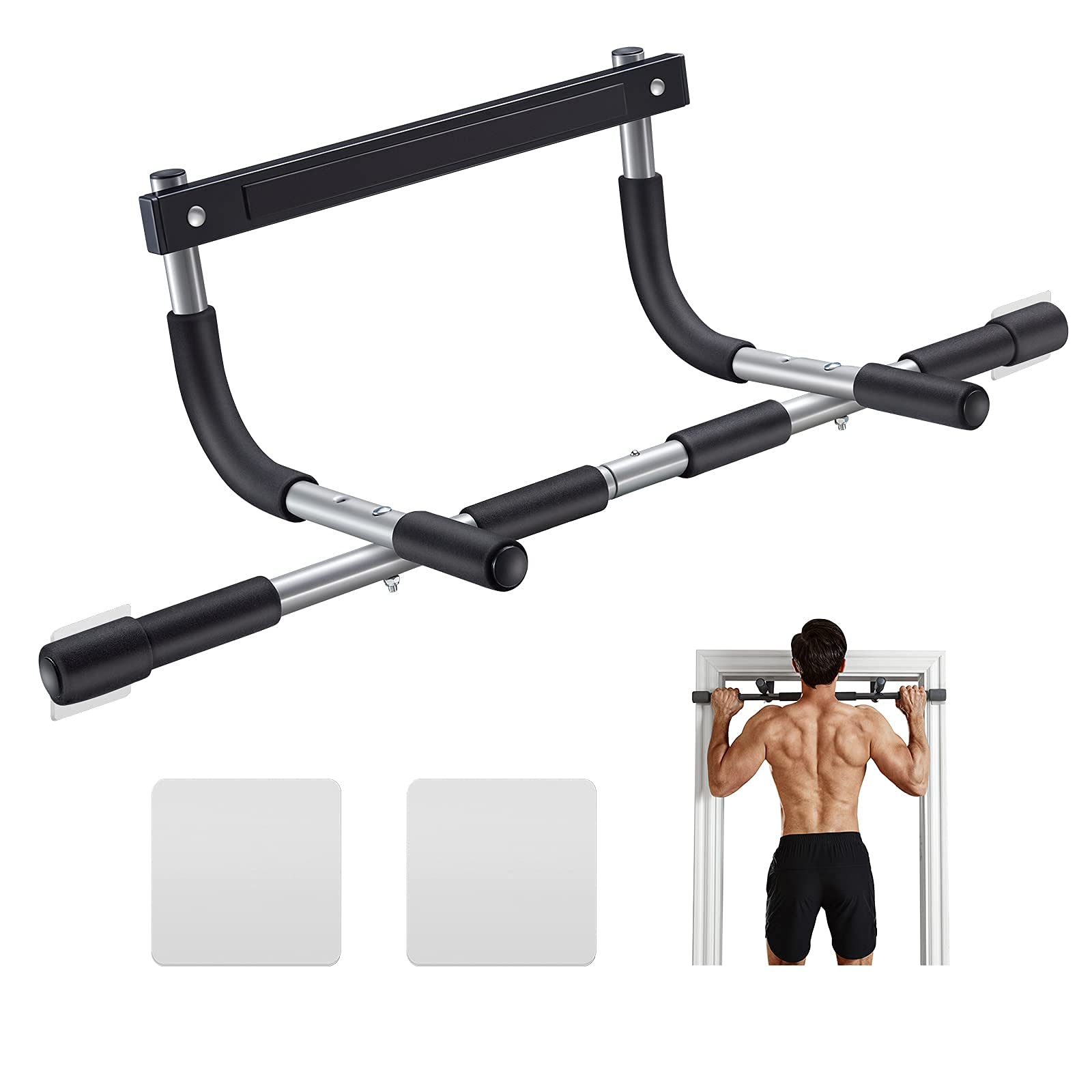 ALLY PEAKS Pull Up Bar Thickened Steel Pipe Super Heavy Duty Steel Frame Upper Workout Bar|