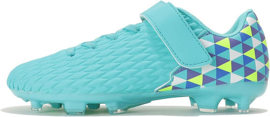 Soccer Cleats for Kids & Youth | Lightweight Football Shoes for Firm Ground | Durable Girls & Boys Soccer Cleats with Non-Slip Sole | Comfortable Soccer Boots | Unisex Size 11-6