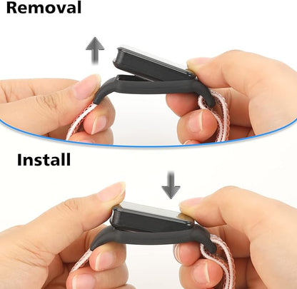 YCHDDER Solo Loop Nylon Bands Compatible with Amazfit Band 7 Straps,Soft Breathable Comfortable Adjustable Colorful Sports Replacement Wristband for Amazfit Band 7 for Men Women