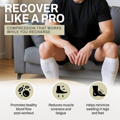 Calf Sleeve for Pain Relief | Calf Guard for Running, Cycling, Nurses, and Sports