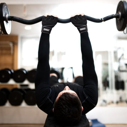 Trideer Workout Gloves for Men, Weight Lifting Gloves with Wrist Wrap Support, Full Palm Protection & Extra Grips for Weightlifting, Exercise, Cross Training, Fitness, Pull-up