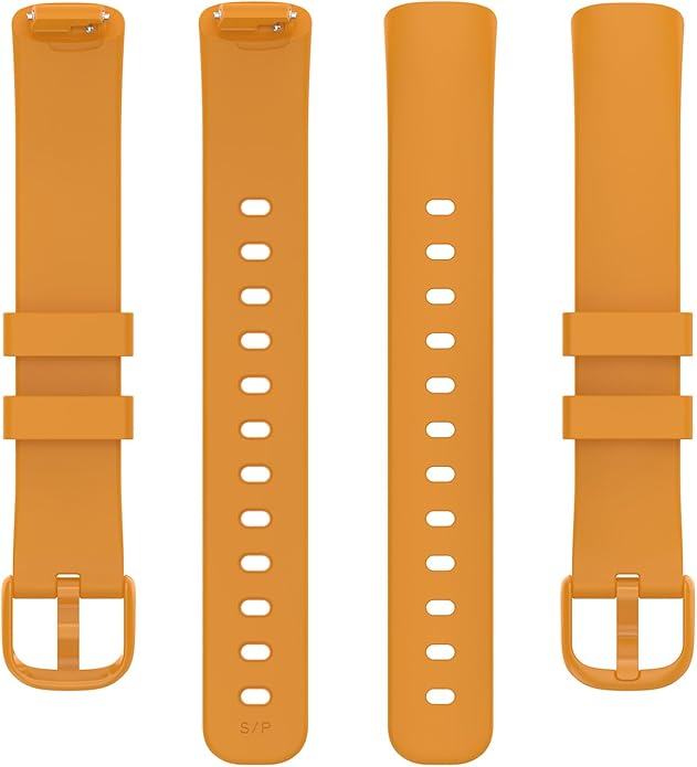 2 Pack Compatible with Fitbit Inspire 3 Bands, 15.4mm Width Soft Silicone Adjustable Sport Replacement Band for Women Men