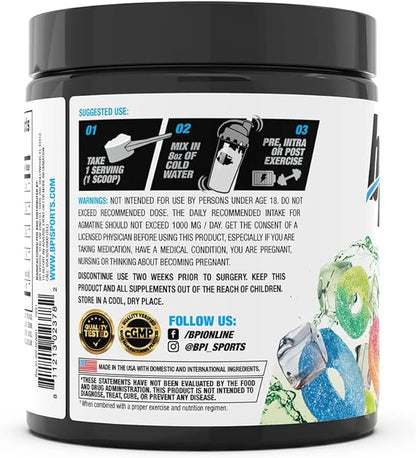 BPI Sports Best BCAA - BCAA Powder - Branched Chain Amino Acids - Muscle Recovery - Muscle Protein Synthesis - Lean Muscle - Improved Performance ??Hydration ??Sour Candy - 35 Servings - 12.34 oz.