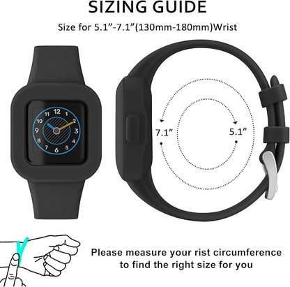 Meliya Silicone Band for Garmin Vivofit Jr 3 Bands, Soft Silicone Replacement Wristband Adjustable Sport Straps for Garmin Vivofit jr. 3