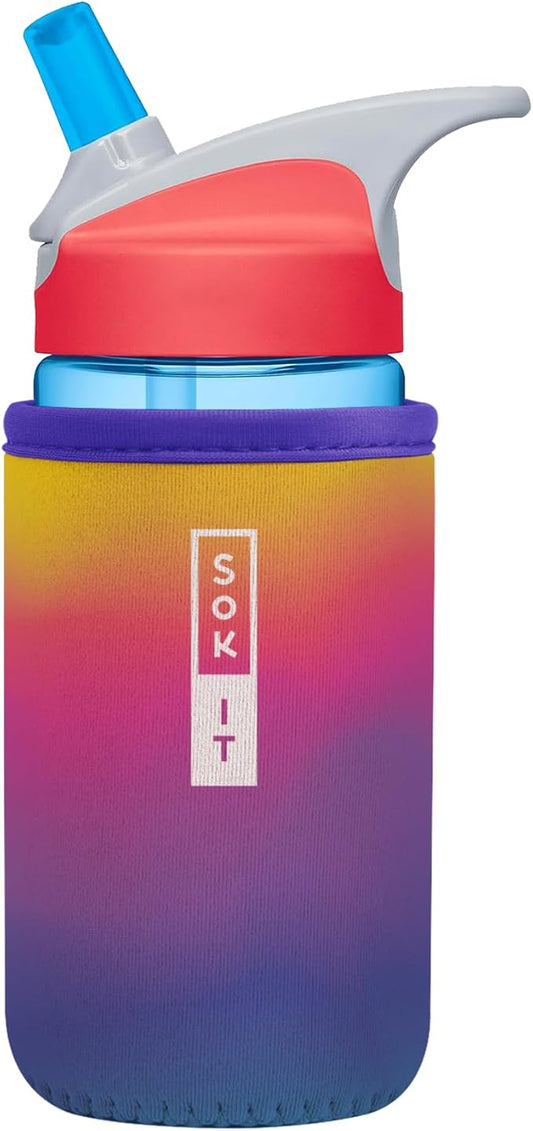 Sok It BotlSok Water Bottle Sleeve Insulated Neoprene Cover (Twilight, Fits 12oz CamelBak or Nalgene)