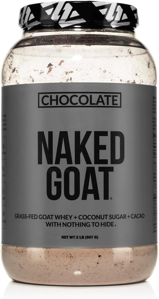 NAKED Goat Chocolate Protein Powder - Pasture Fed Goat Whey Protein Powder from Small-Herd Dairies