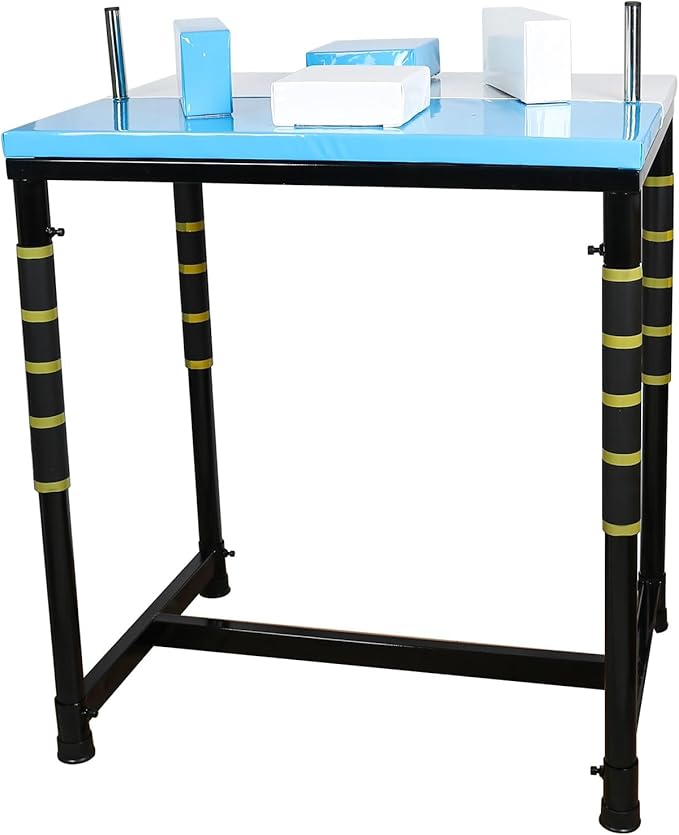 INNOLIFE Arm Wrestling Battle Table with Wrist Rope, Arm Strength Training Equipment Competition Training Arm Wrestling Table for Use in Home Gym, Blue