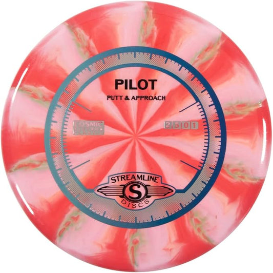Streamline Discs Cosmic Neutron Pilot Disc Golf Putter (Colors May Vary)