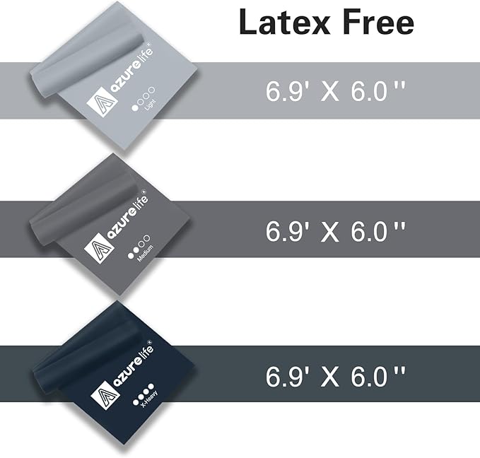 Resistance Bands,Professional Long Non-Latex Elastic Stretch Bands,Exercise Bands for Physical Therapy, Yoga, Pilates, Rehab, at-Home or The Gym Workouts, Strength Training