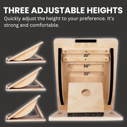 2-in-1 Fitness Slant Board for Calf Stretching Adjustable Incline Board for Mobility, Rehab, Yoga, Pilates, Planter Fasciitis Calf Stretcher Balance Board for Feet Heel Ankle ??Portable