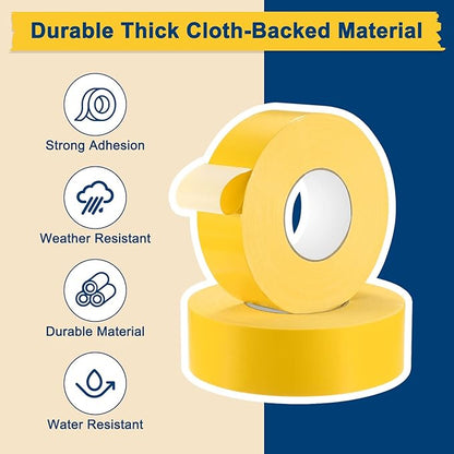Pickleball Court Tape, Outdoor Pickleball Lines, No Residue Court Marking Kit for Temporary/Gym/Tennis/Driveway/Badminton/Backyard/Sport