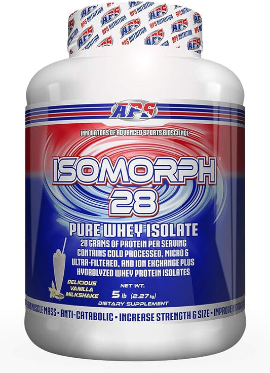 APS Nutrition Isomorph 28 Protein Powder | Pure Whey Isolate | Cold Pressed, Ultra- Filtered, & Ion