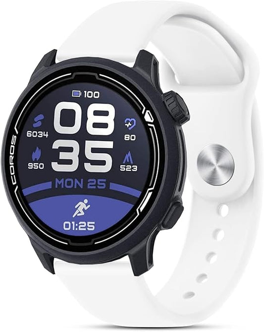 Amzpas Silicone Band for Coros PACE 2/ APEX 42mm/ APEX 2, 20mm Quick-Release Replacement Wristband Sport Strap for Men Women