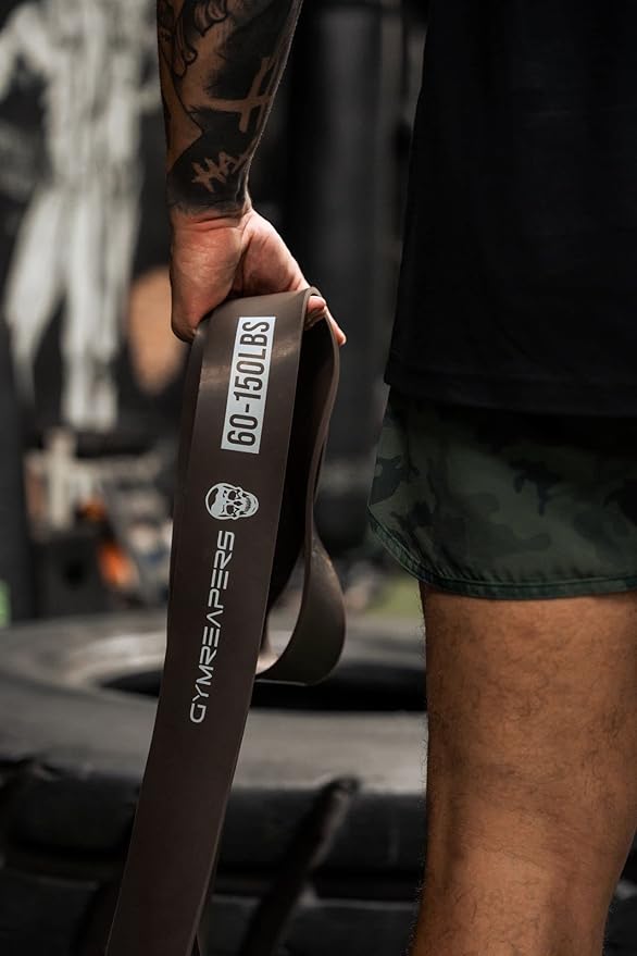 Gymreapers Resistance Bands for Working Out – Elastic Pull Up Exercise Assistance Bands Set for Powerlifting, Stretching, WOD, Strength Training – for Men & Women