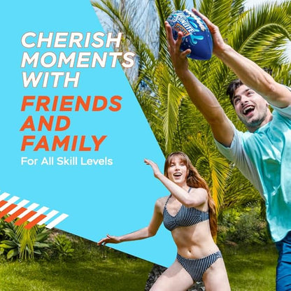 Sunlite Sports Waterproof Football for Lawn Backyard Pool Beach Lake Park Water Toy, Outdoor Play, for Kids Children Teens Adults, Family Fun