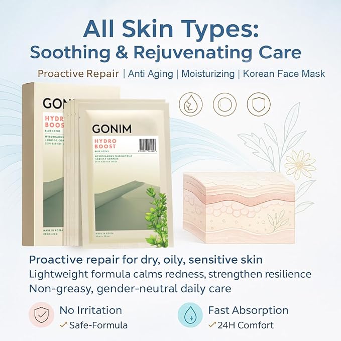 Face Mask Korean Skin Care with Hyaluronic Acid & Collagen Activation- Face Masks Skincare Hydration, Anti Aging & Moisturizing Sheet Mask for All Skin Korean Face Mask 20 Sheets