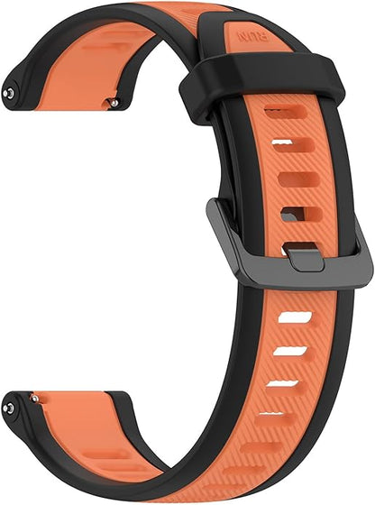 Compatible with Garmin Forerunner 165 Watch Band, 20mm Width Silicone Replacement Bands for Garmin Vivoactive 3 / Vivoactive 5 / Forerunner 55, 245, 645 Music Smartwatch