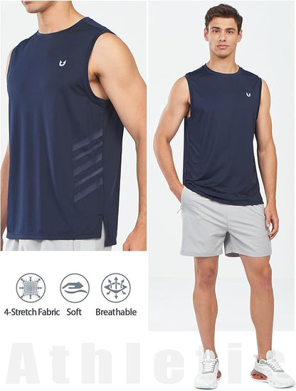 NORTHYARD Men's Athletic Workout Tank Top Running Gym Sleeveless Shirts Quick Dry Lightweight Training Sport Muscle Tank
