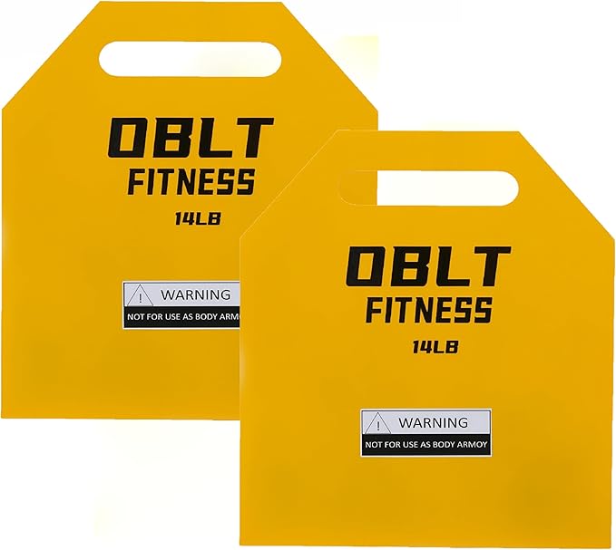 OBLT Weight Vest Plates for Full-Body Strength Training-5.5/9.3/14/19 LBS Suitable Crossfit,Outside and Fitness Man& Women