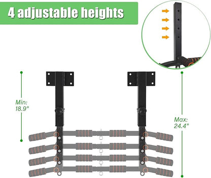 PLKO Wall Mount Pull Up Bar Wall Mounted Body Press Pull Up Bar Gym Chin-Up for Upper Body Workout