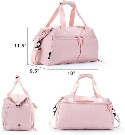 Weekender Duffel Bag with Shoe Compartment And Wet Pocket-Luggage Everyday Overnight Bag for Men and Women Travel-Carry On Gym Bag