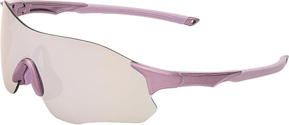 Sports Sunglasses y2k – UV400 REVO Mirror Lens, Ultra-Light TR90 Full Frame, Adjustable Nose Pads, Anti-Slip Arms – Cycling Running Hiking Triathlon – Chrome Lavender