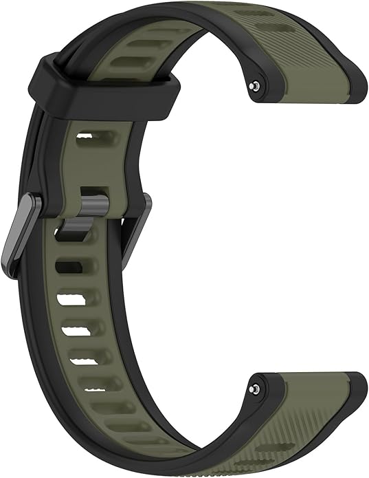 Compatible with Garmin Forerunner 165 Watch Band, 20mm Width Silicone Replacement Bands for Garmin Vivoactive 3 / Vivoactive 5 / Forerunner 55, 245, 645 Music Smartwatch