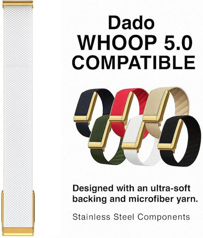 Ultra-soft Nylon Sport Band Compatible with WHOOP 5.0, One, Peak, and Life | Breathable, Durable & Secure Fit Strap | NOT for Gen 4