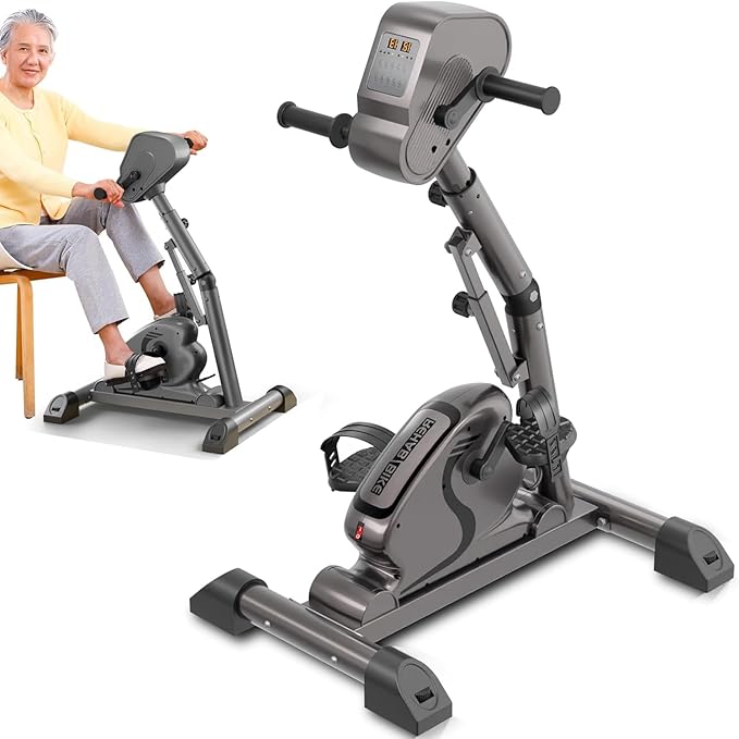 Legs Arms Electric Exercise Bike Active Passive Knee Pedal Trainer Physical Therapy Assisted Rehabilitation Home Fitness Equipment For Seniors